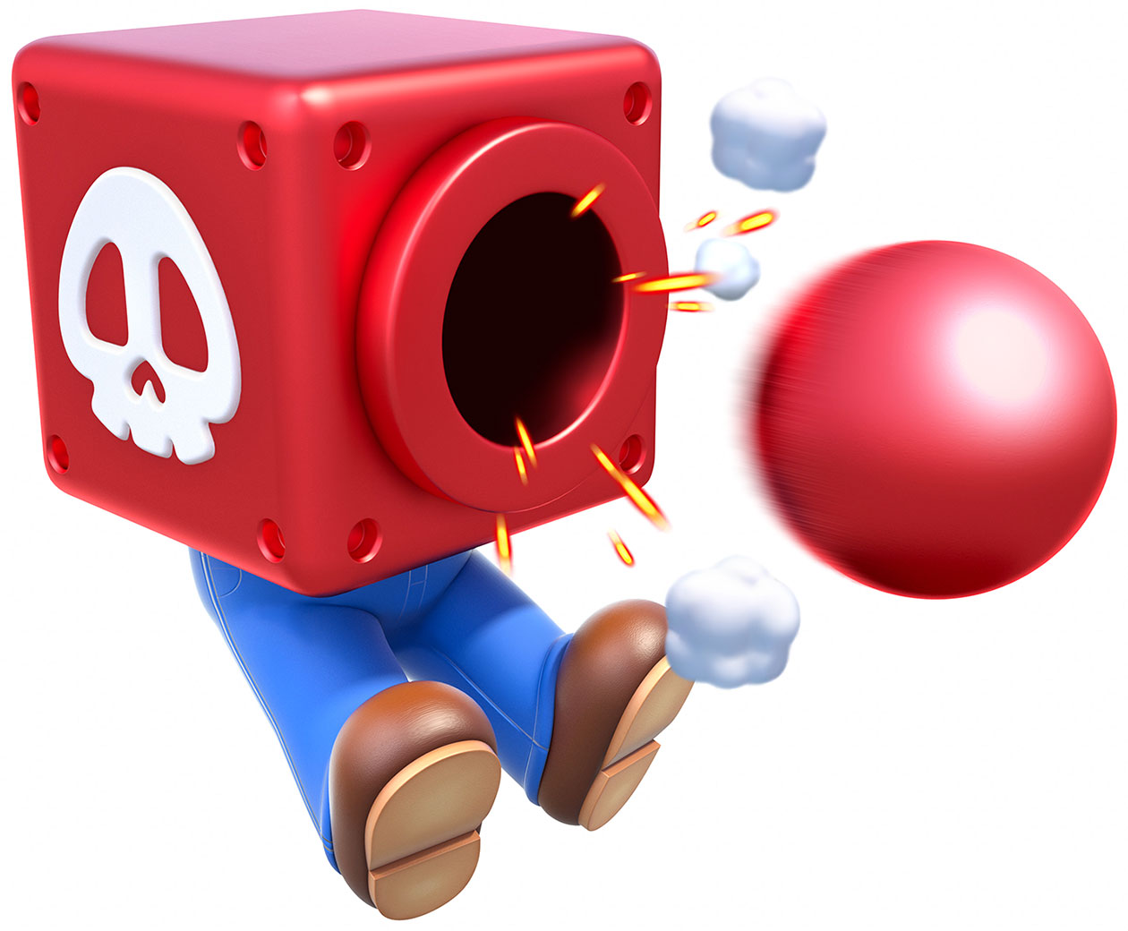 Mario Cannon Art from Super Mario 3D World