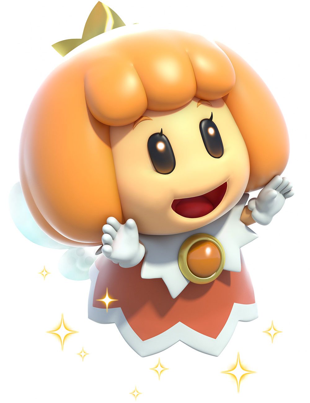 Orange Fairy Art from Super Mario 3D World