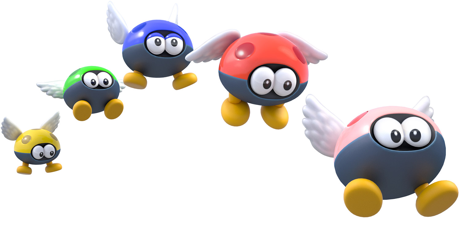Para-Biddybuds Art from Super Mario 3D World