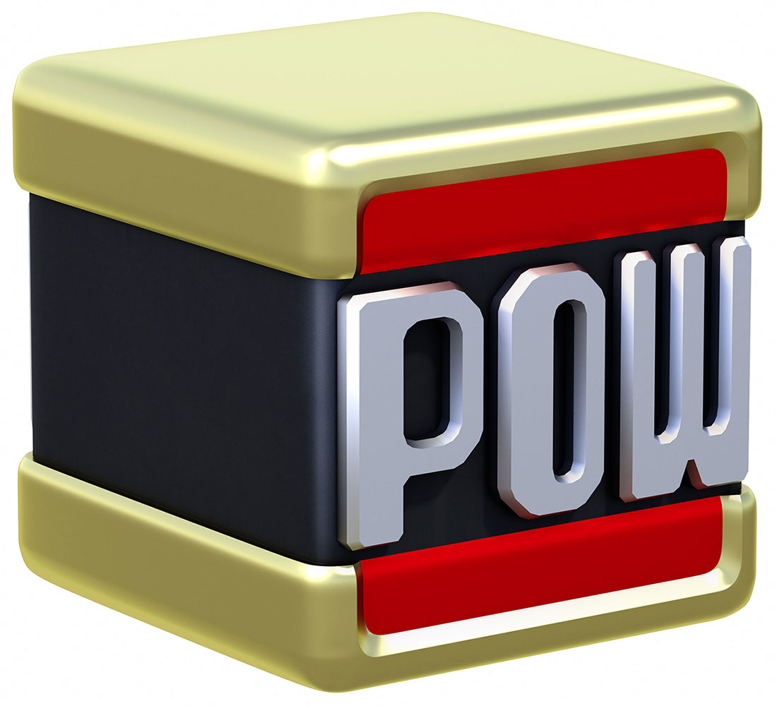 POW Block Art from Super Mario 3D World