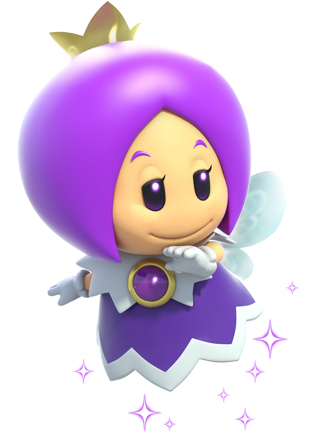 Purple Fairy Art from Super Mario 3D World