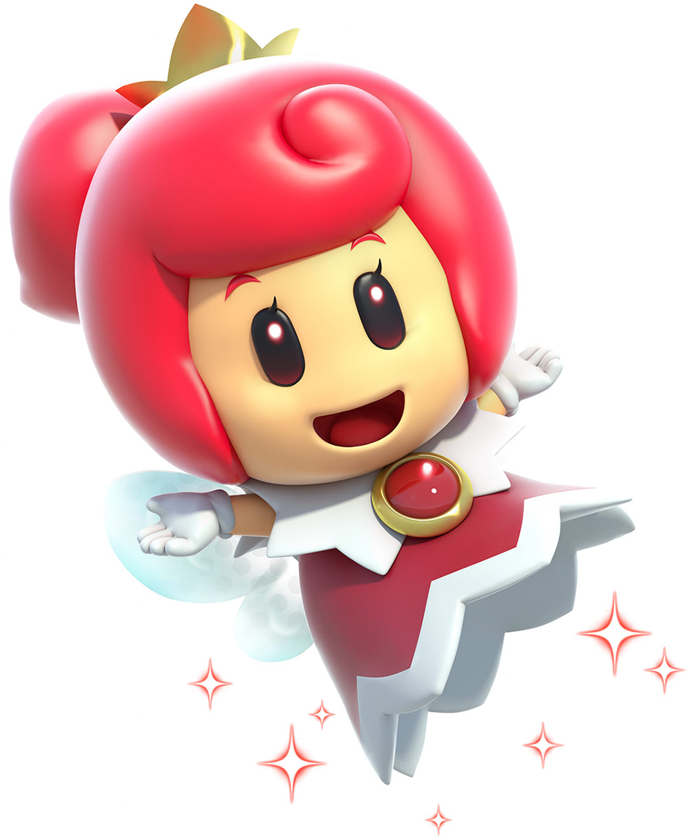 Red Fairy Art from Super Mario 3D World