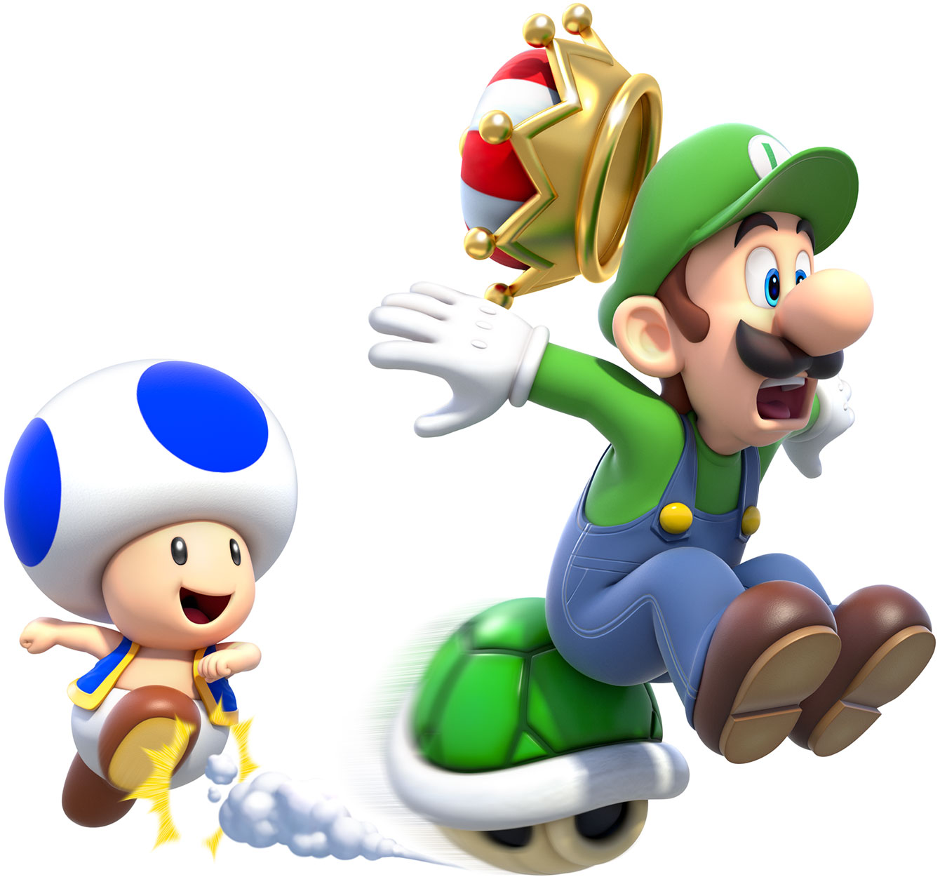 Toad & Luigi Art from Super Mario 3D World