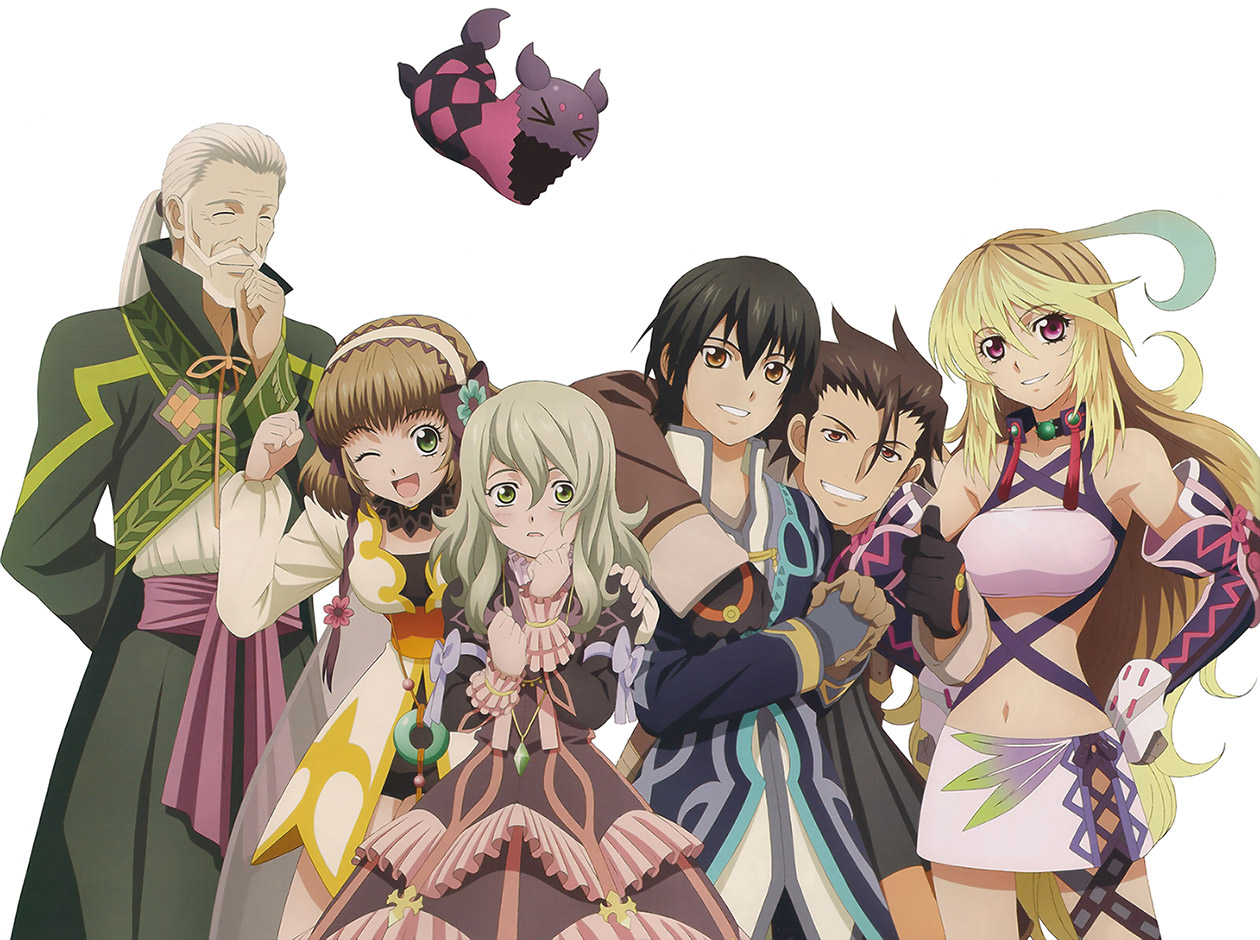 Characters Line-up Art from Tales of Xillia