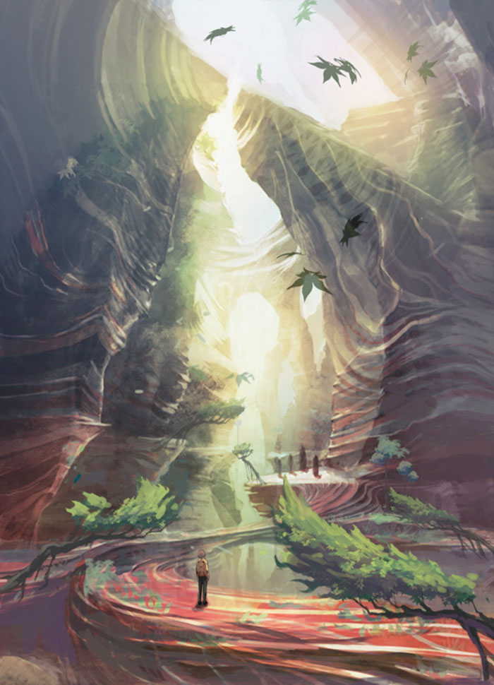 Gorge Concept Art from Tales of Xillia
