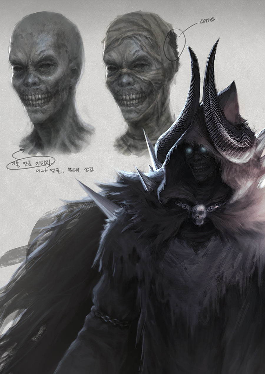 Grim Reaper Face Art from Vindictus