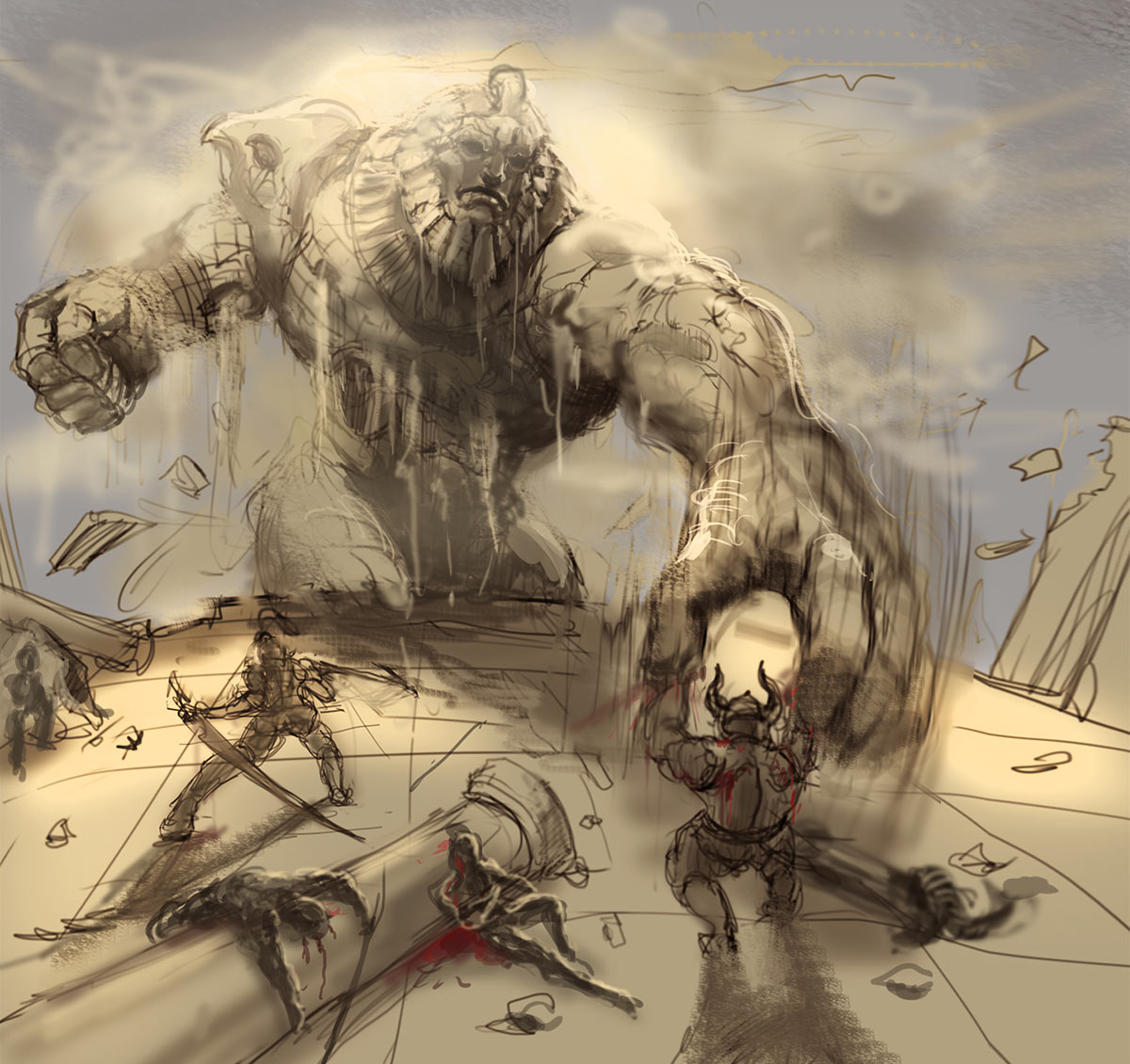 Havan Raid Concept Art from Vindictus