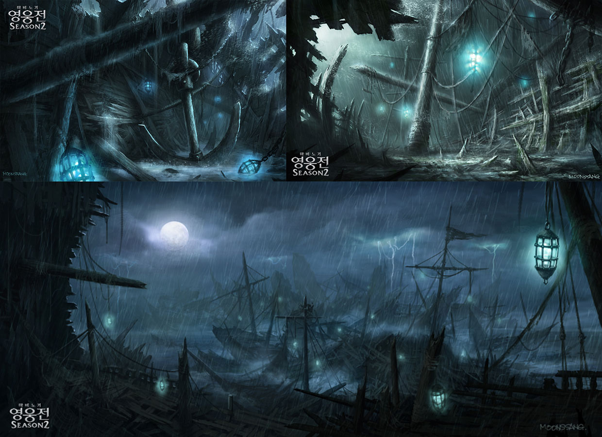 Shipwreck Concept Art from Vindictus