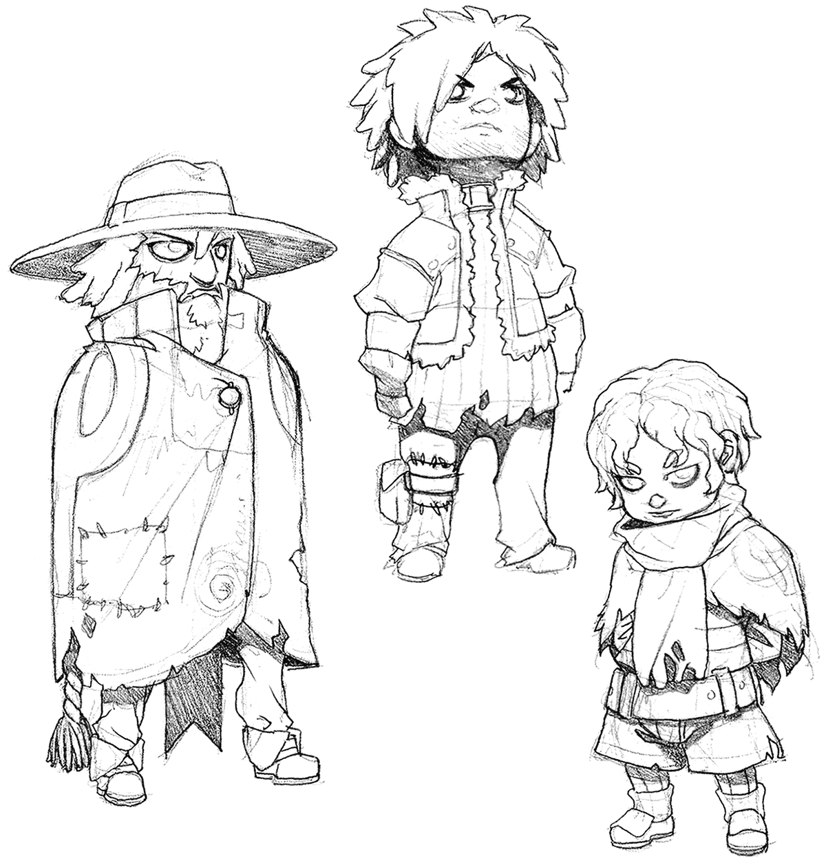 Civilian Concept Art from Valdis Story: Abyssal City