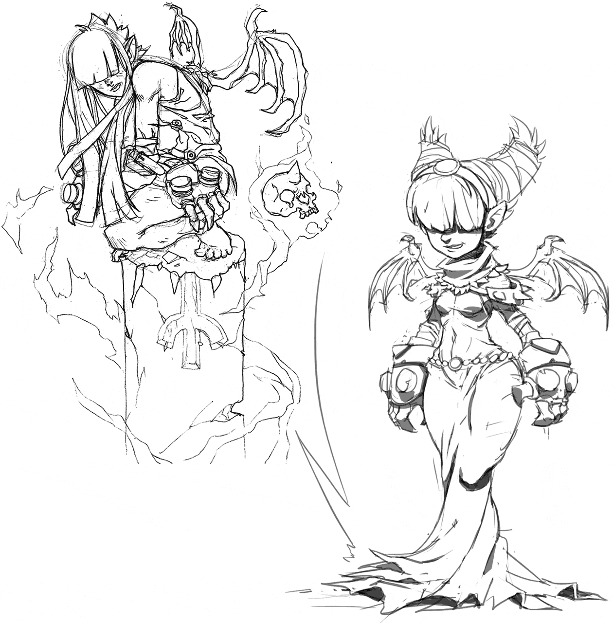 Gilda Sketches from Valdis Story: Abyssal City