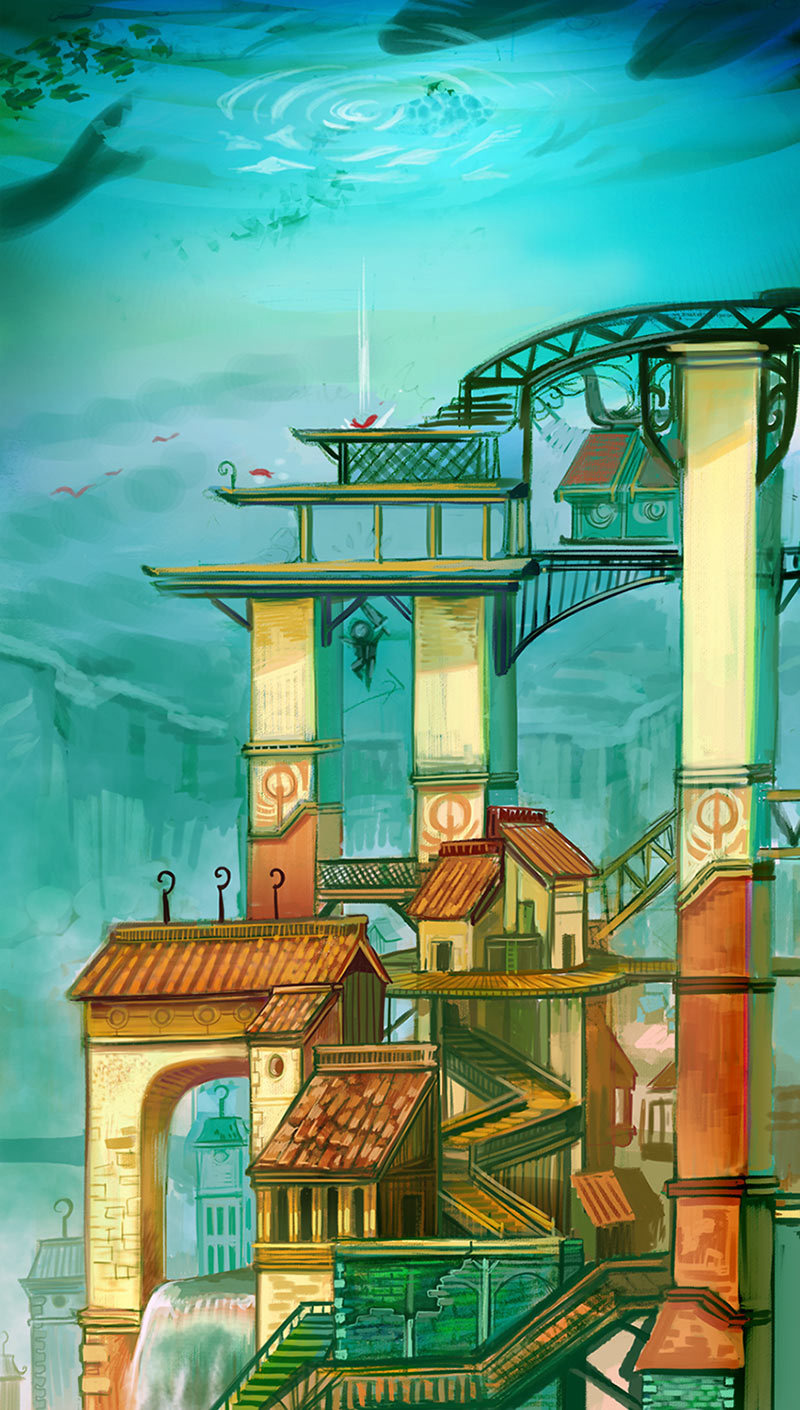 Skyways Art from Valdis Story: Abyssal City