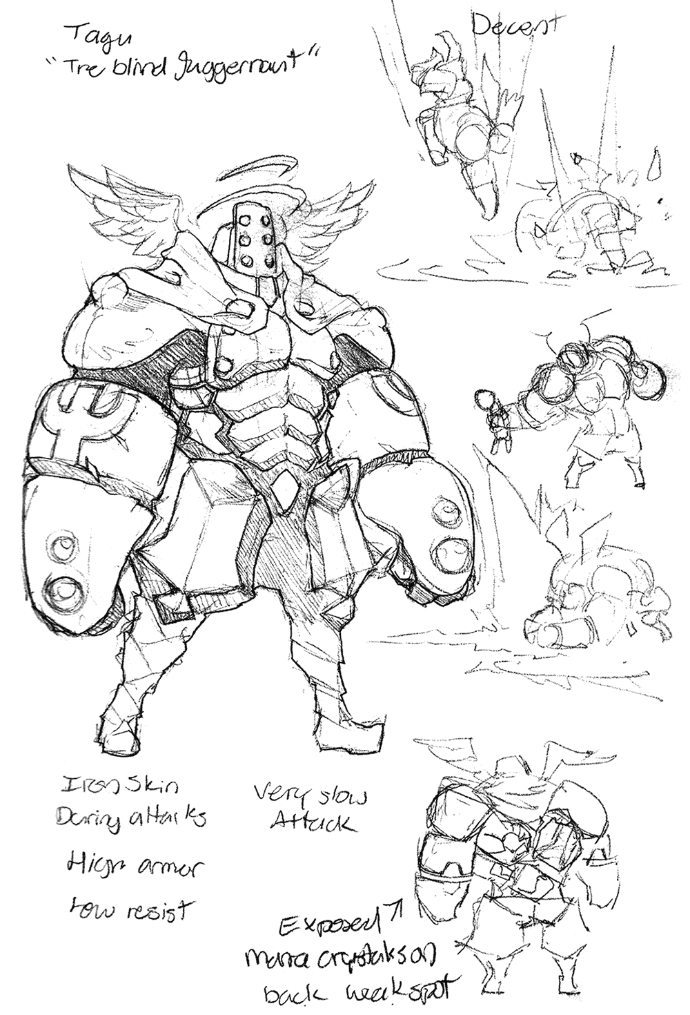 Tagu, Blind Juggernaut Art from Valdis Story: Abyssal City