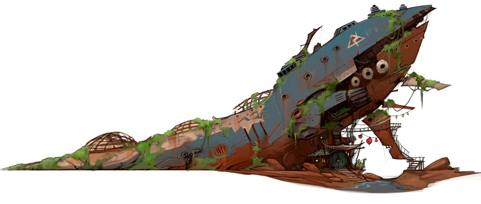 Adinas Ship Art from WildStar