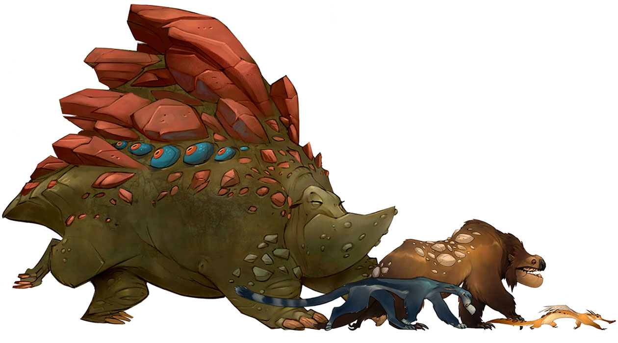 Algoroc Creatures Art from WildStar