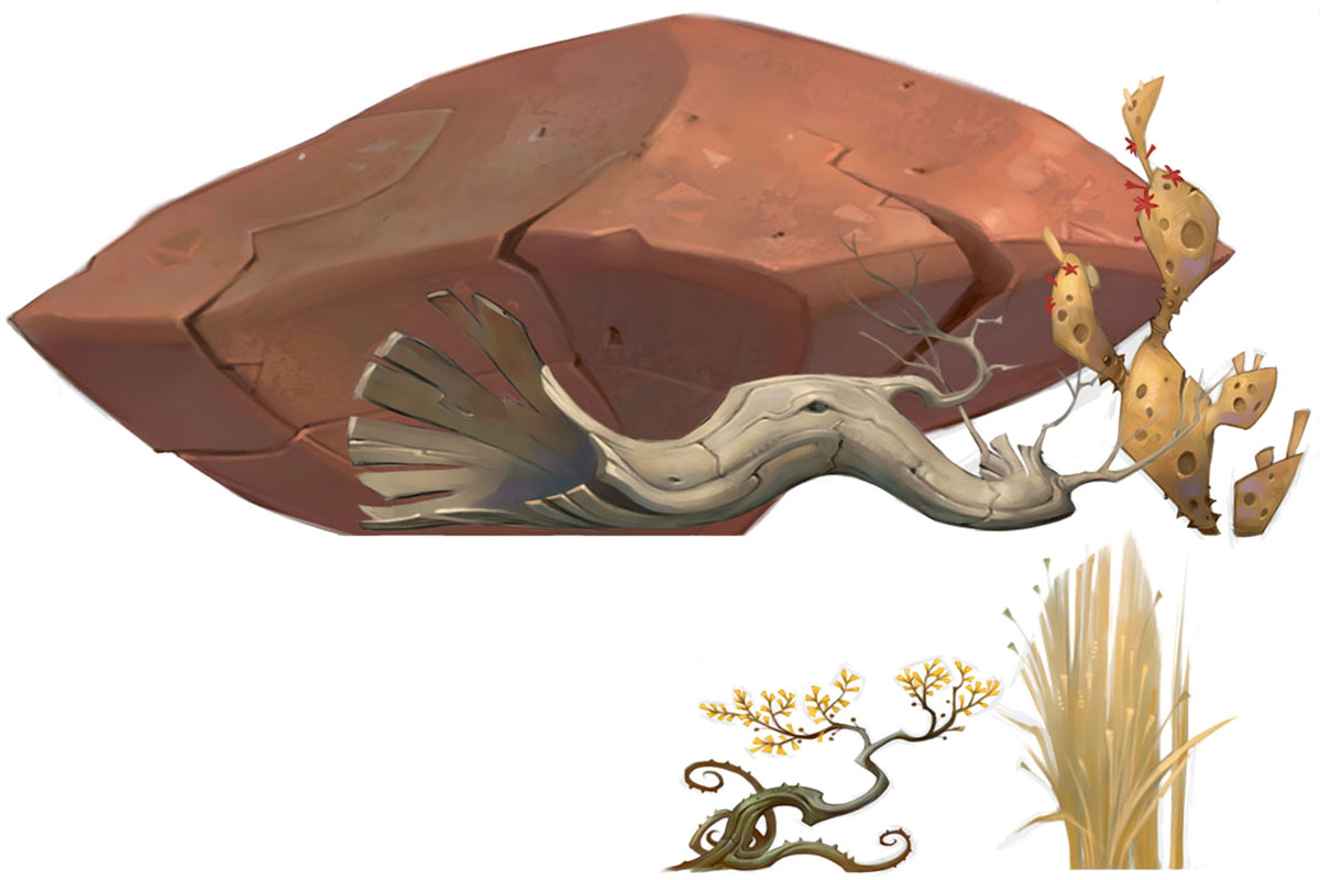 Algoroc Flora Art from WildStar