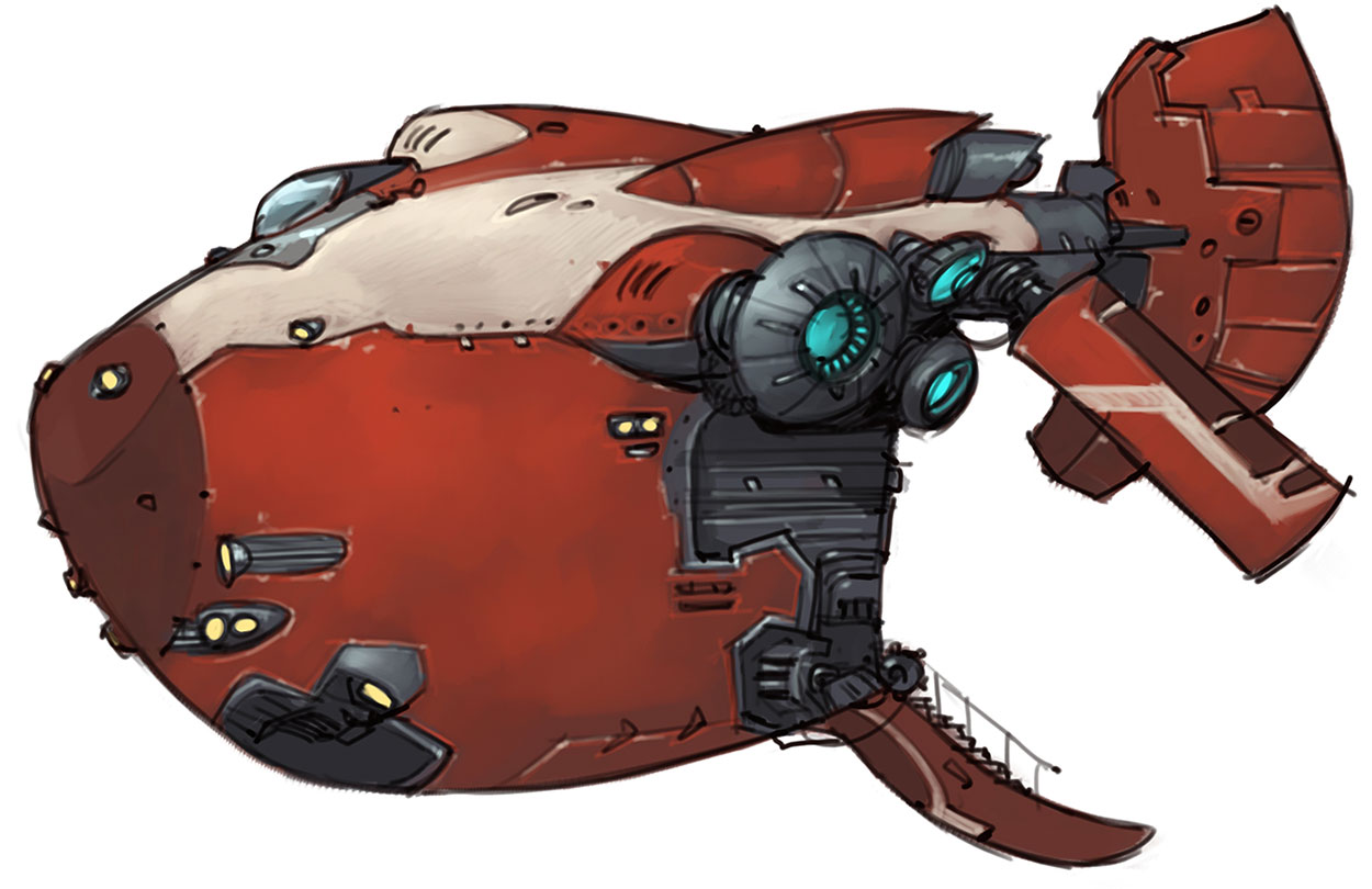 Cargo Ship The Piglet Art from WildStar