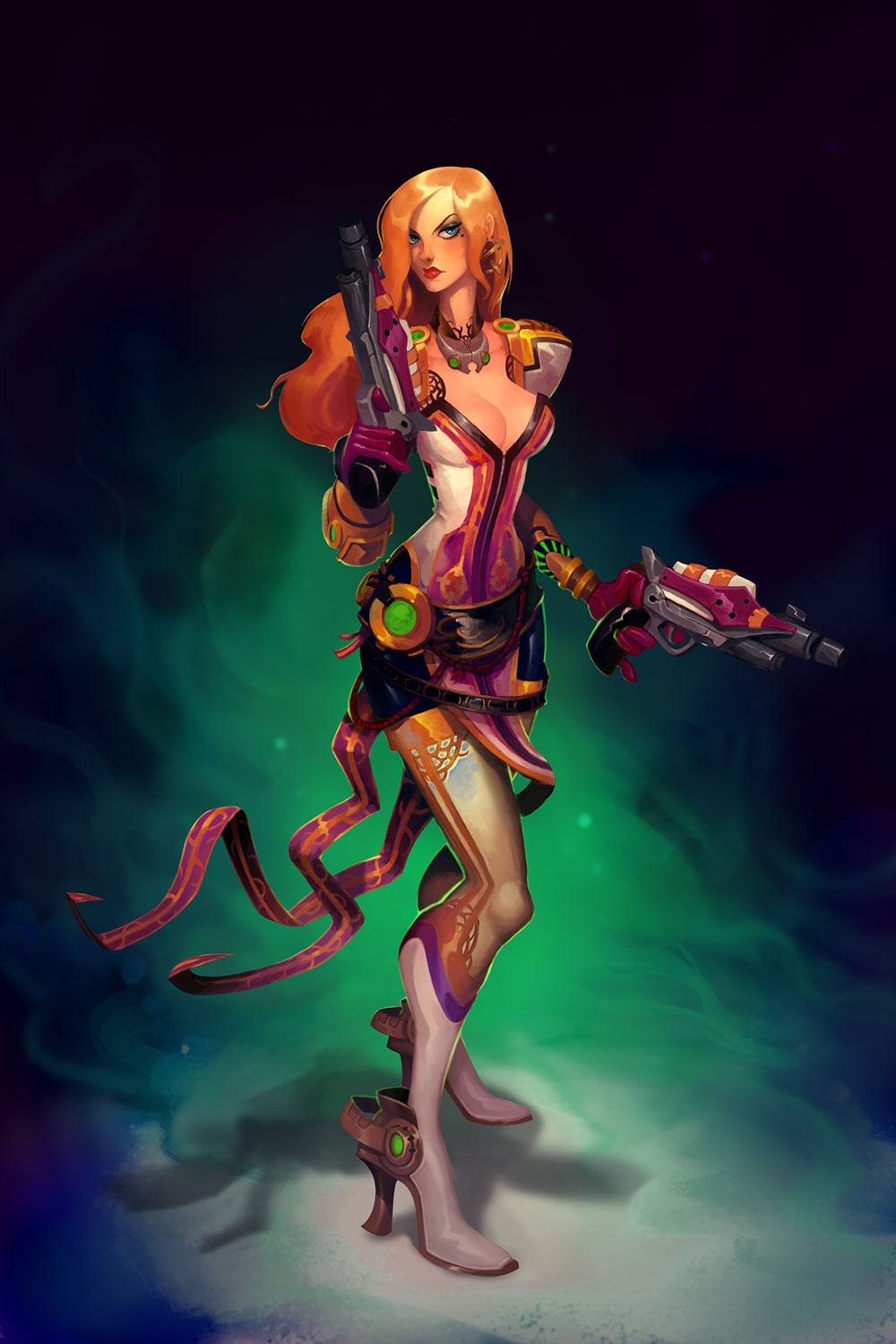 Cassian Female Art from WildStar
