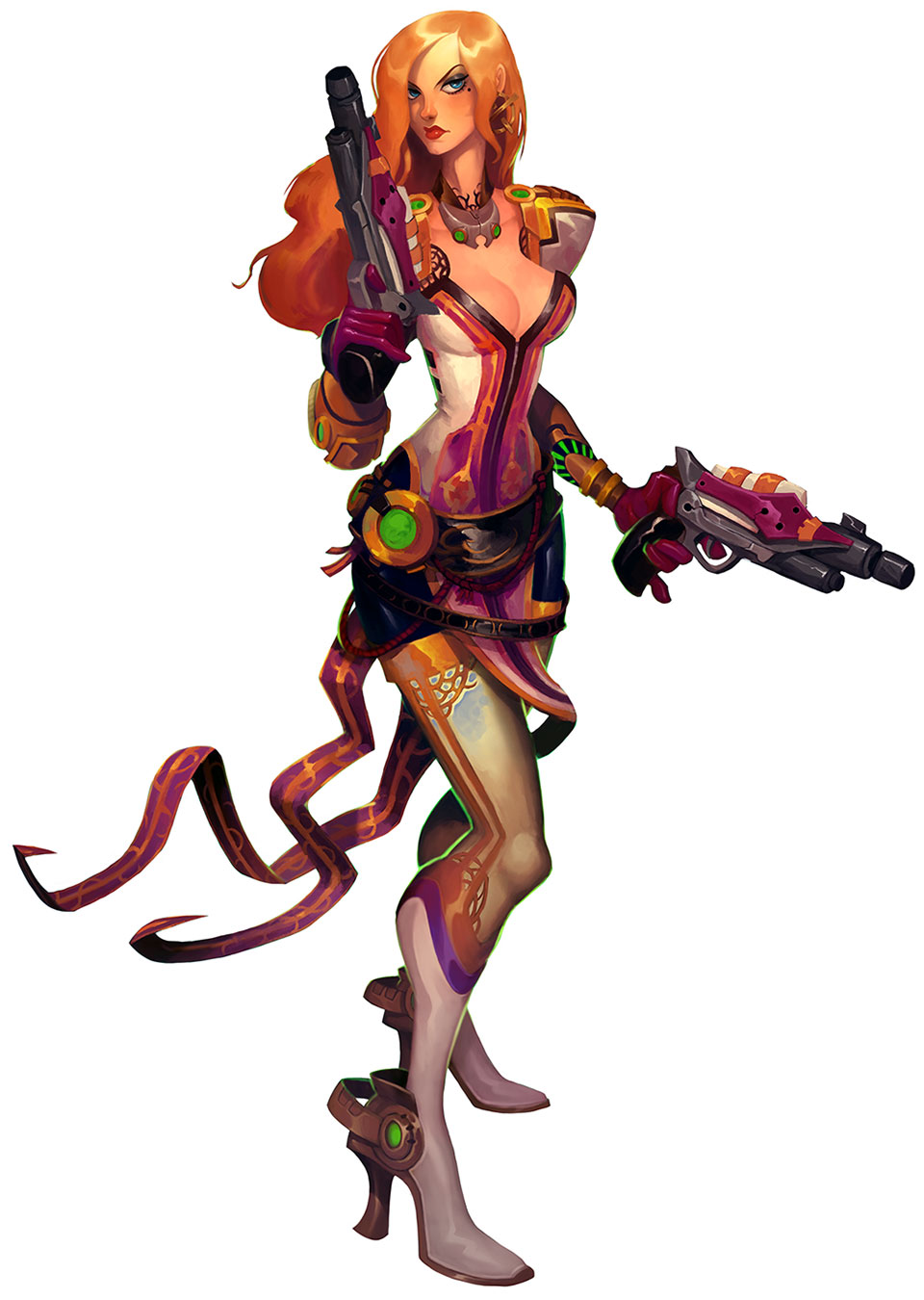 Cassian Female Art from WildStar