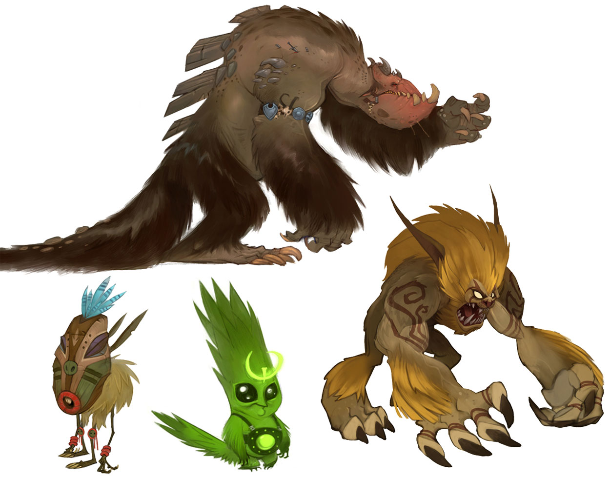 Creature Designs Art from WildStar