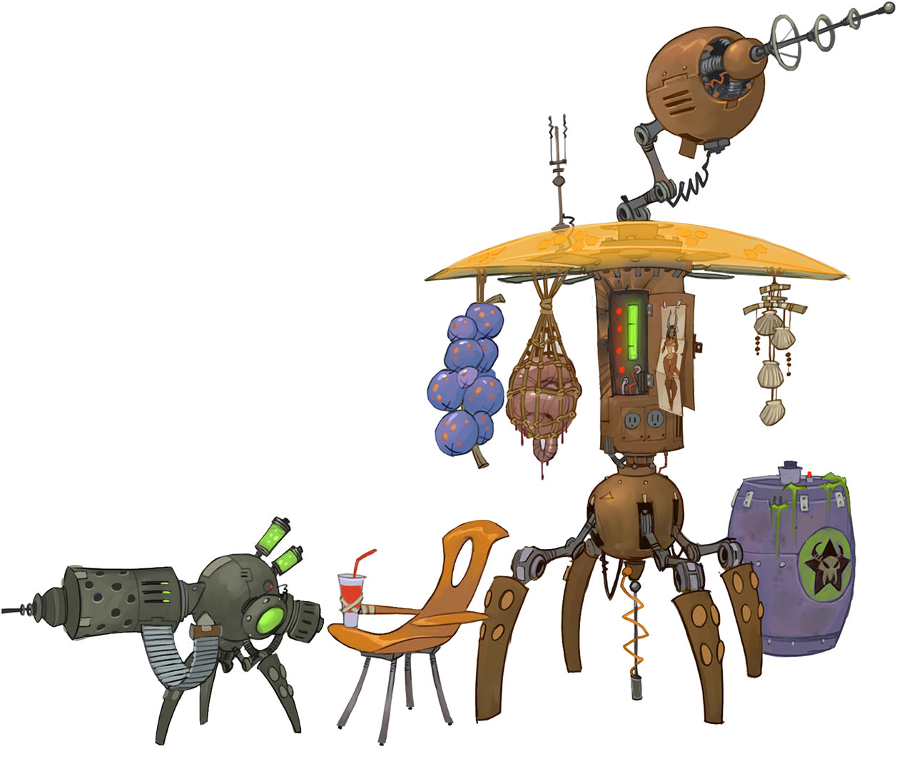Darkstar Tech Tent Art from WildStar