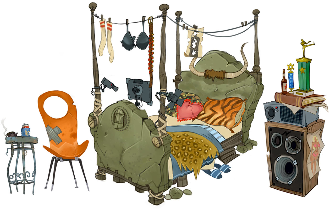 Granok Bed Art from WildStar