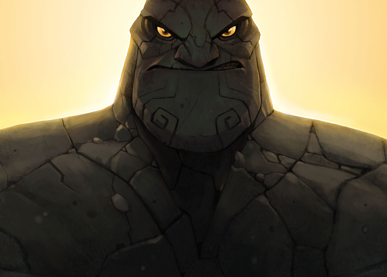 Granok Male Head Art from WildStar