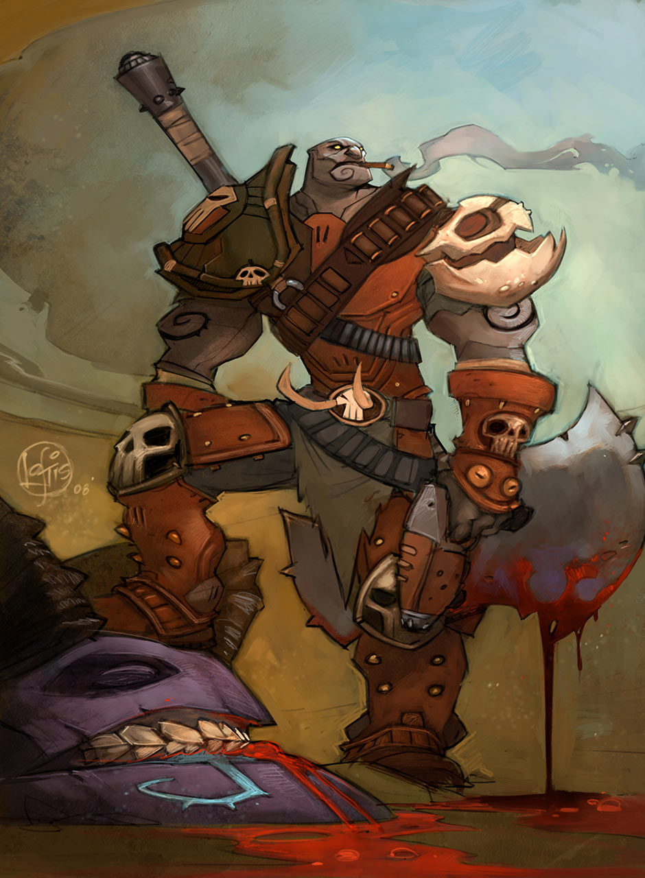 Granok Warrior Art from WildStar