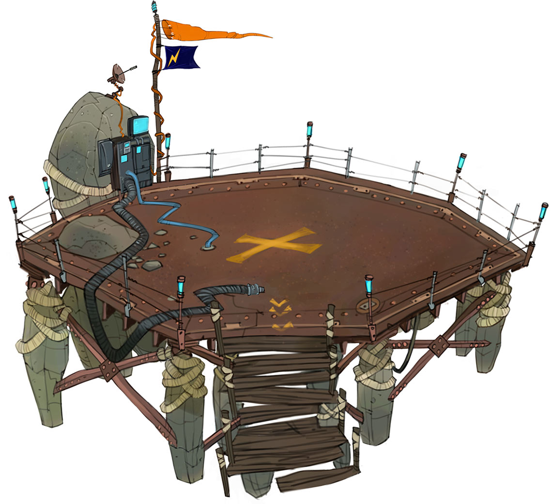 Landing Pad Art from WildStar