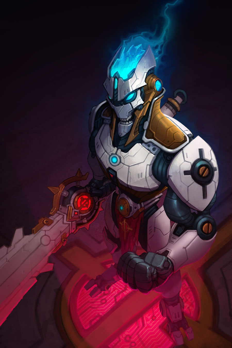 Mechari Male Illustration from WildStar