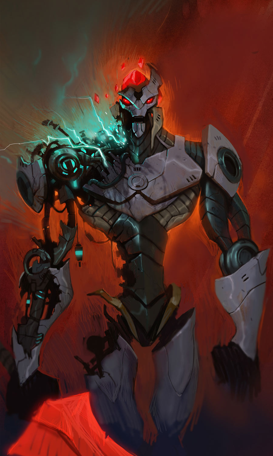 Mechari Male Illustration from WildStar