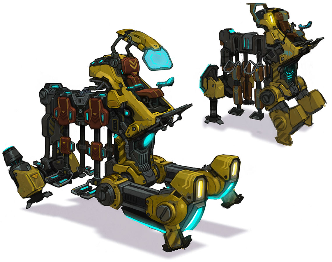 Player Taxi Art from WildStar