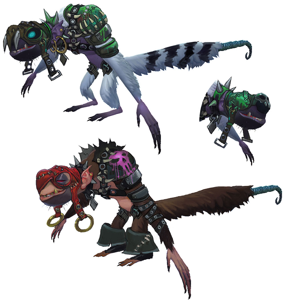 Razortail Marauder Art from WildStar