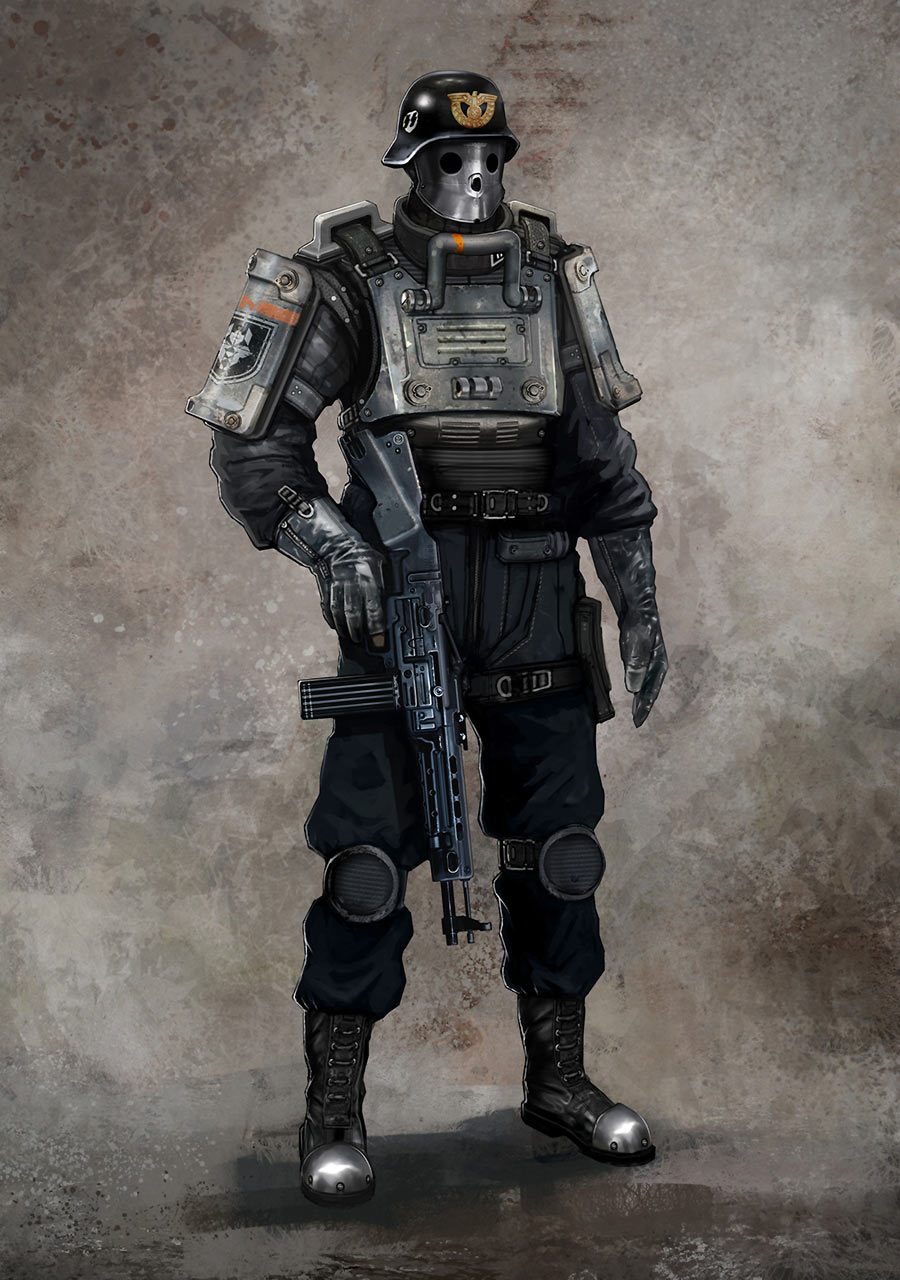 Black Guard Art from Wolfenstein: The New Order