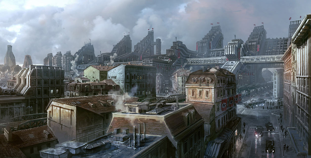 Germania City Art from Wolfenstein: The New Order