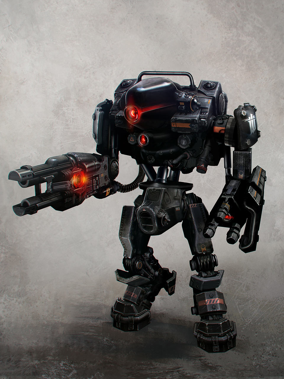 Guard Robot Art from Wolfenstein: The New Order