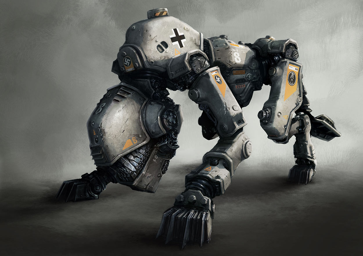 Panzer Hound Art from Wolfenstein: The New Order