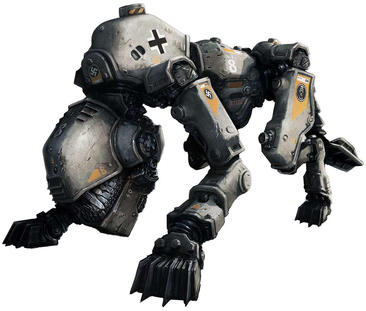 Panzer Hound Art from Wolfenstein: The New Order