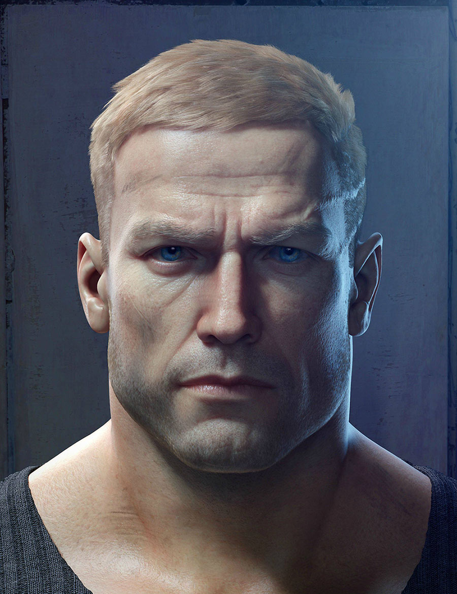 William Joseph BJ Blazkowicz Art from Wolfenstein: The New Order