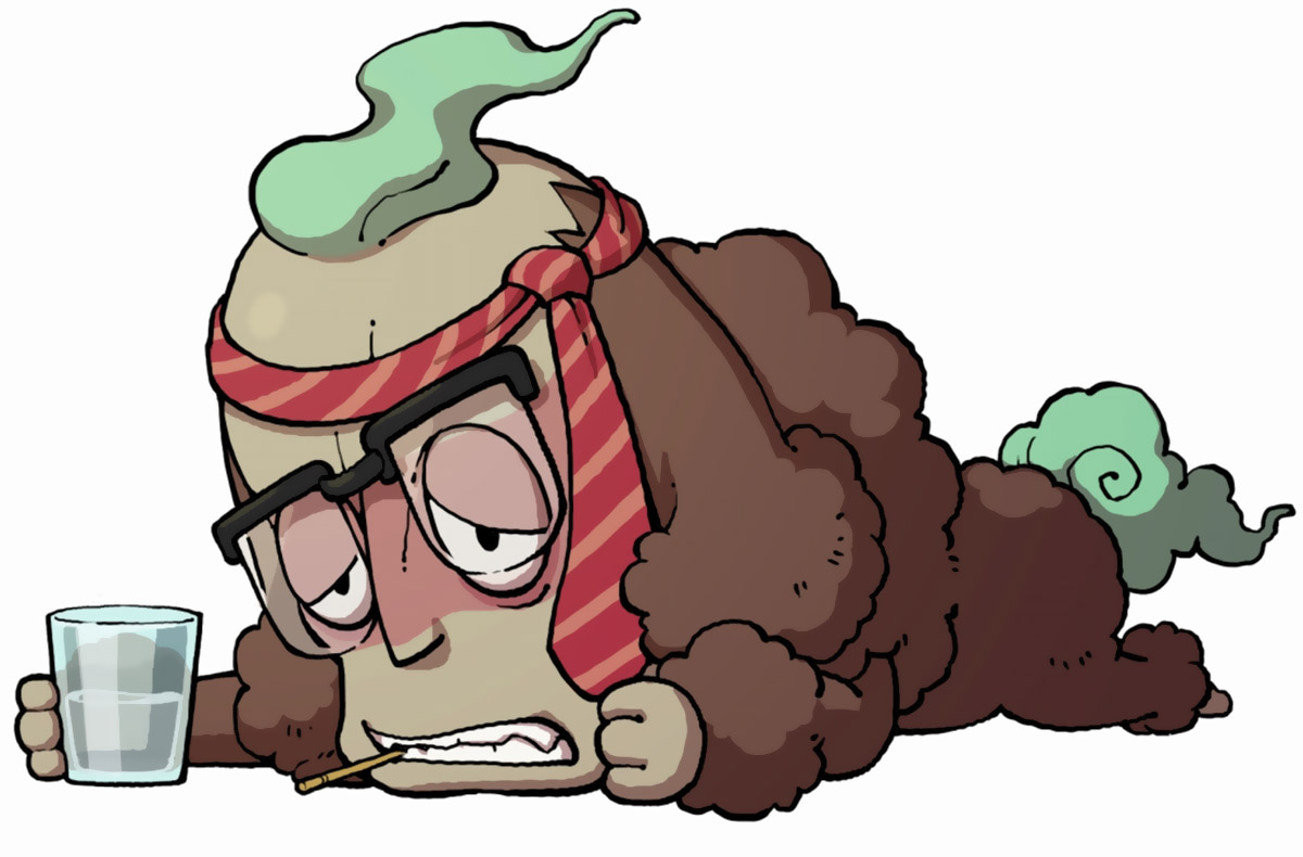 Human Face Dog Art from Youkai Watch