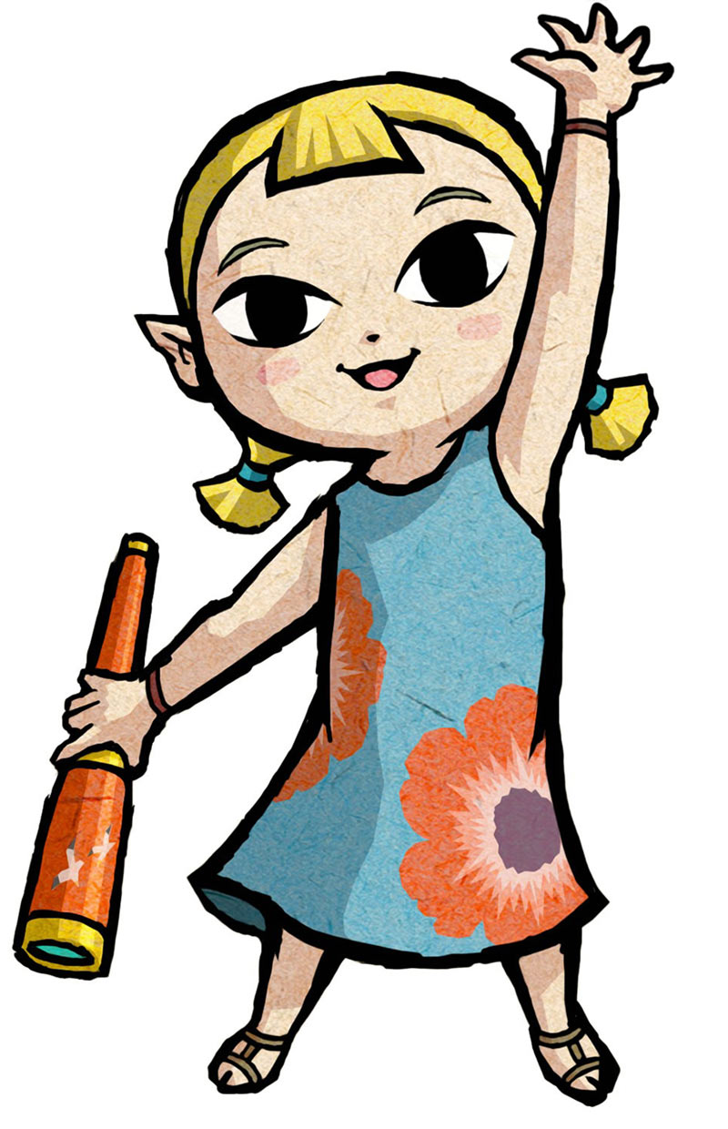 Aryll Art from The Legend of Zelda: The Wind Waker HD