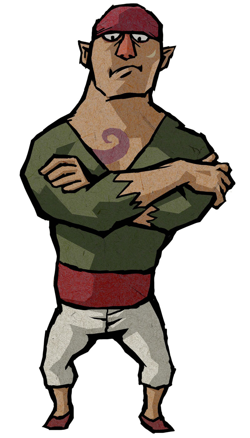 Gonzo Art from The Legend of Zelda: The Wind Waker HD