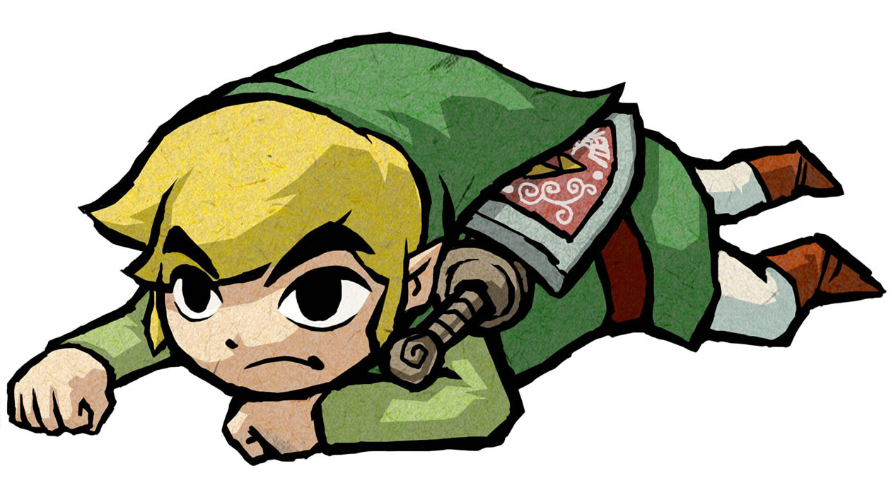 Link Crawling Art from The Legend of Zelda: The Wind Waker HD