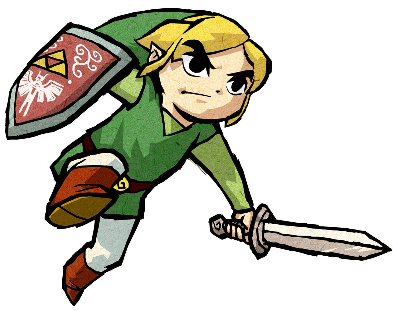 Link Dash Action Art from The Legend of Zelda: The Wind Waker HD
