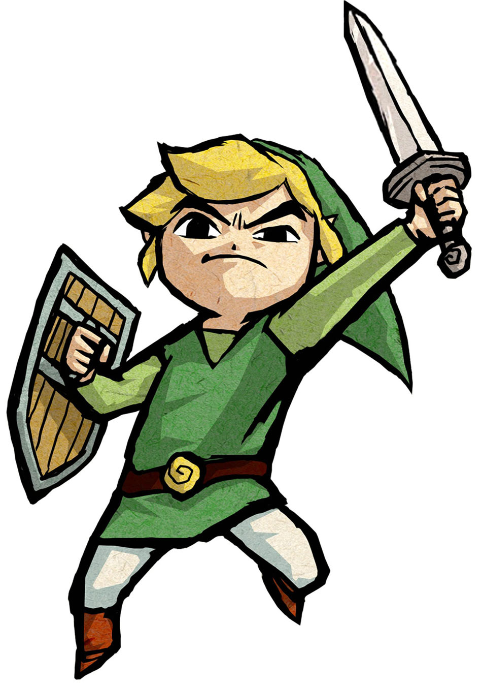 Link Jumping Art from The Legend of Zelda: The Wind Waker HD