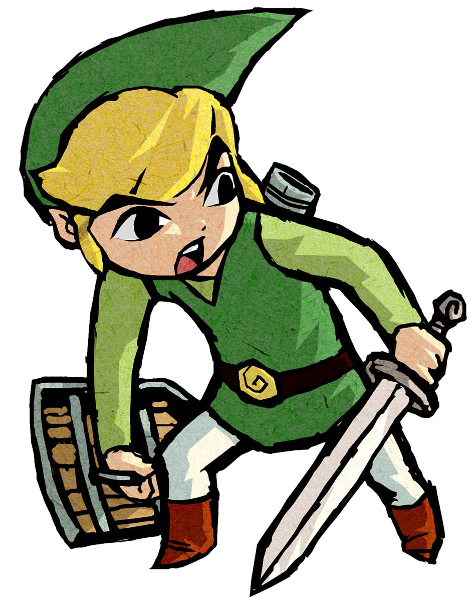 Link Looking Back Art from The Legend of Zelda: The Wind Waker HD