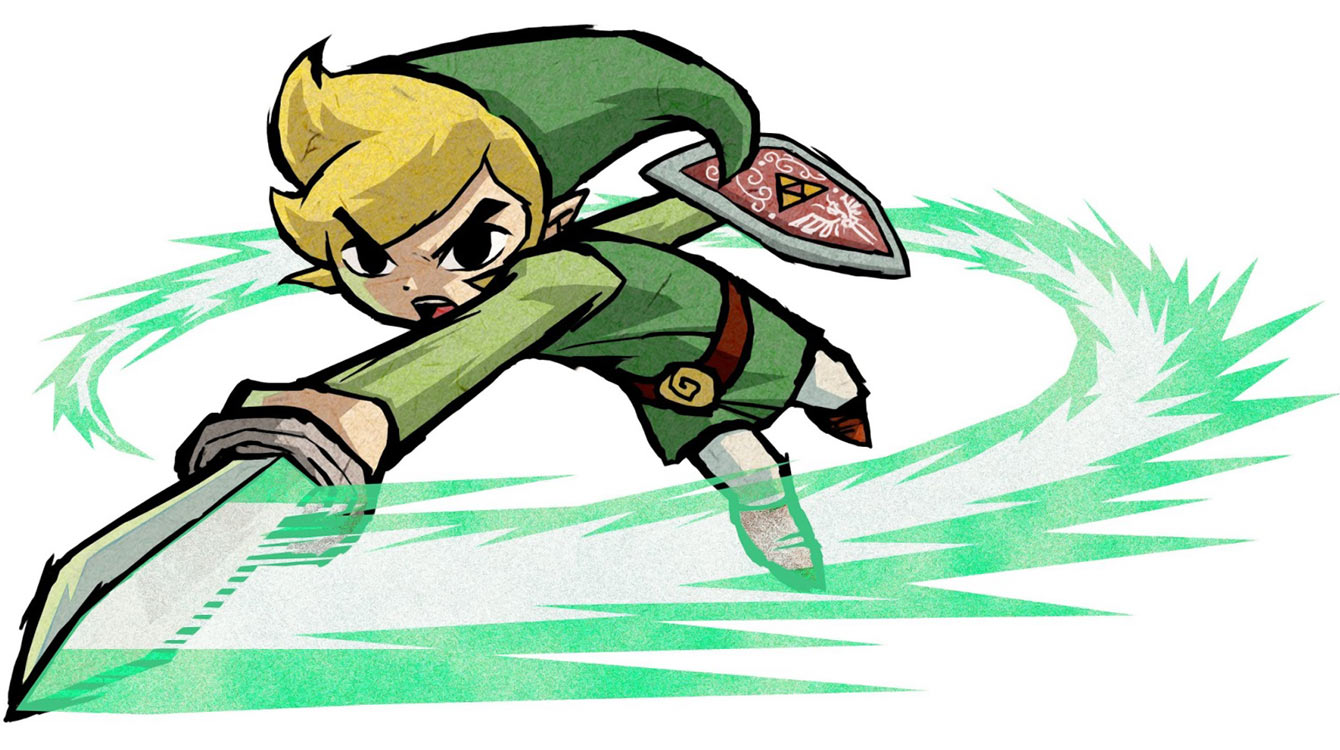 Link Spin Attack Art from The Legend of Zelda: The Wind Waker HD
