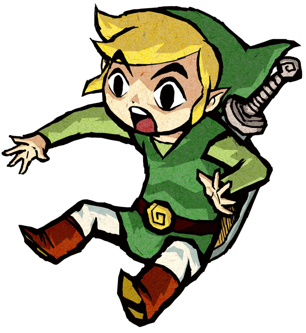 Link Surprised Art from The Legend of Zelda: The Wind Waker HD