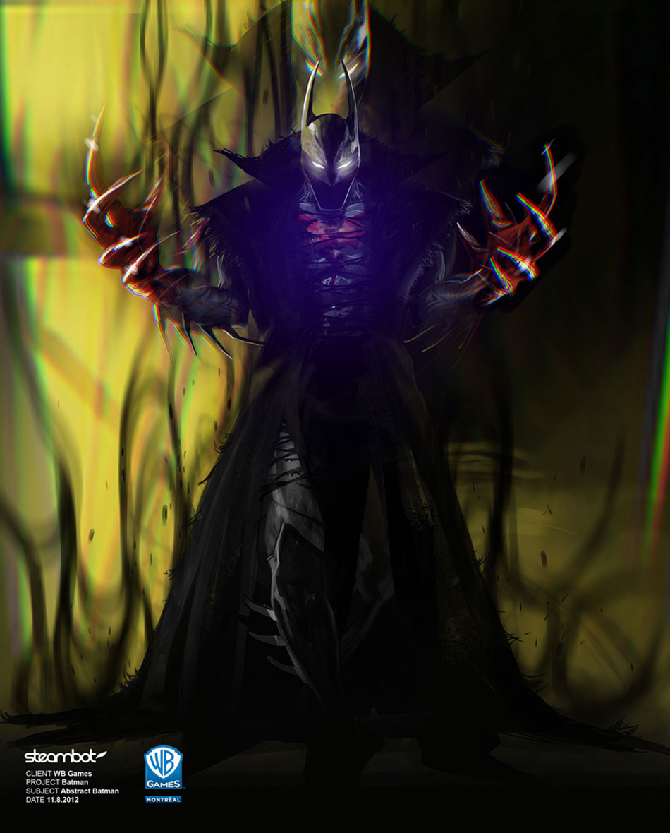 Abstract Batman Concept Art from Batman: Arkham Origins