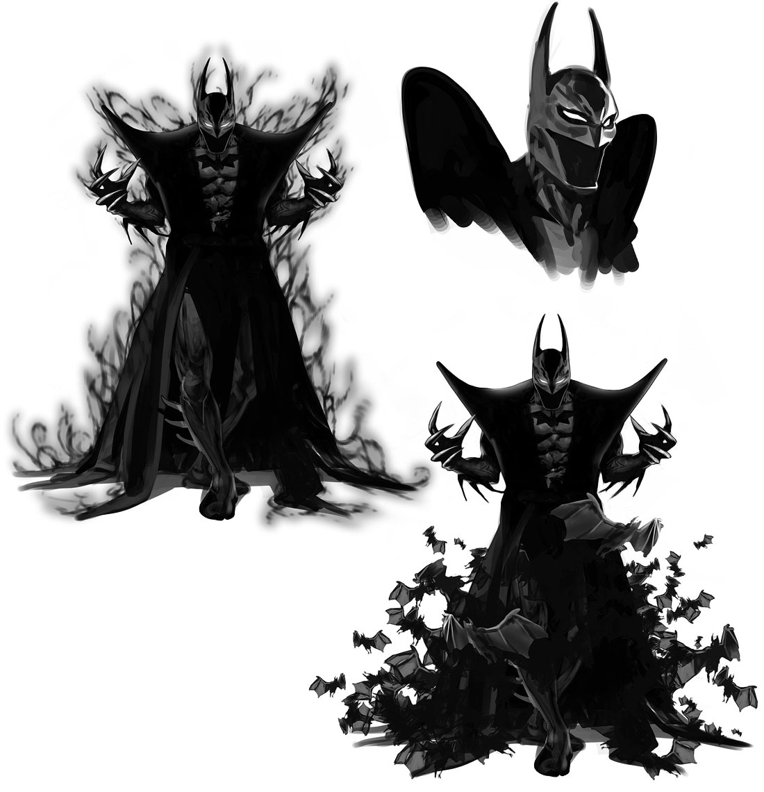 Abstract Batman Art from Batman: Arkham Origins