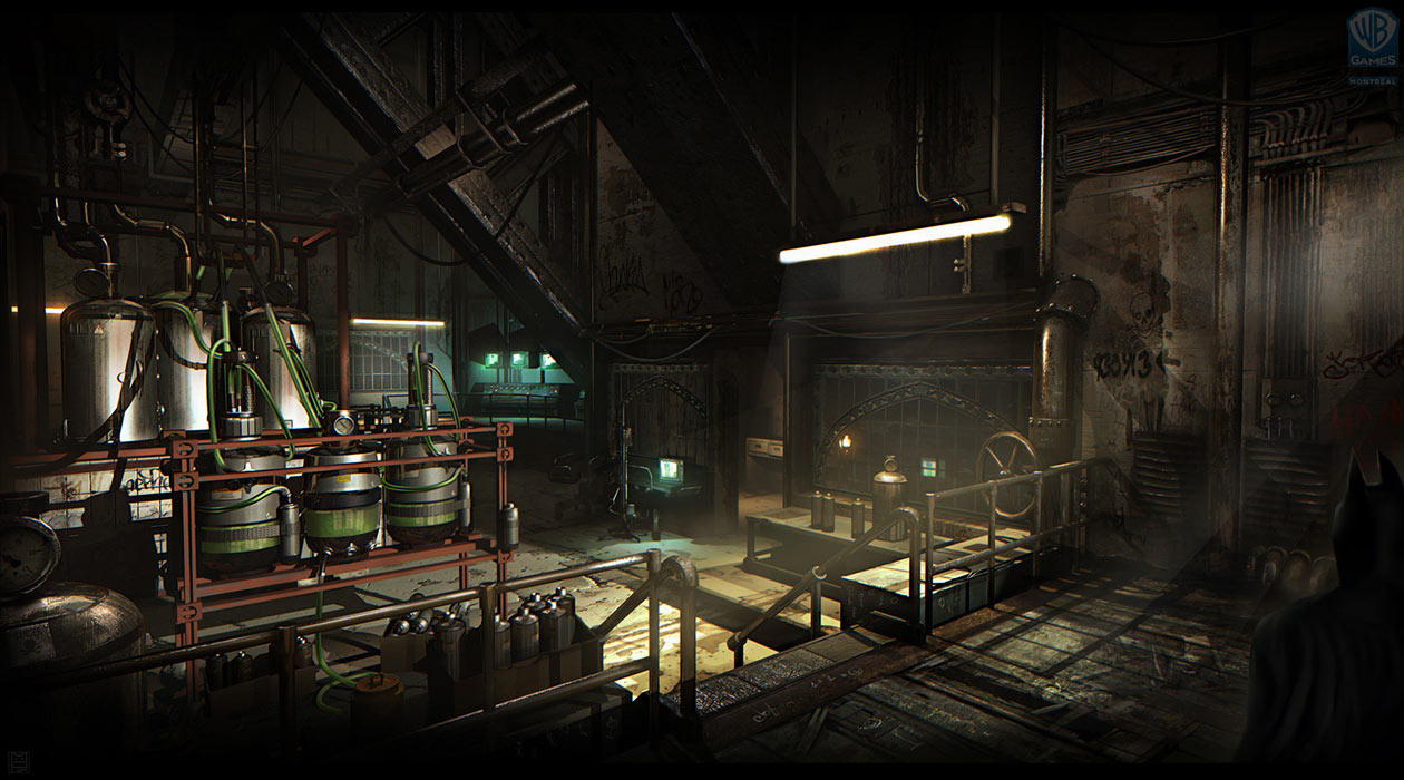 Bane Headquarters Art from Batman: Arkham Origins